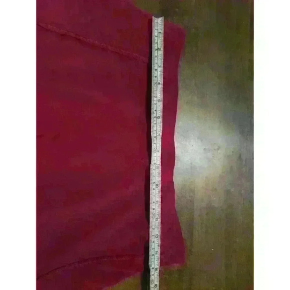 EUC Los Banditos Pants RED Rayon Boho Hippie XL - Picture 10 of 10